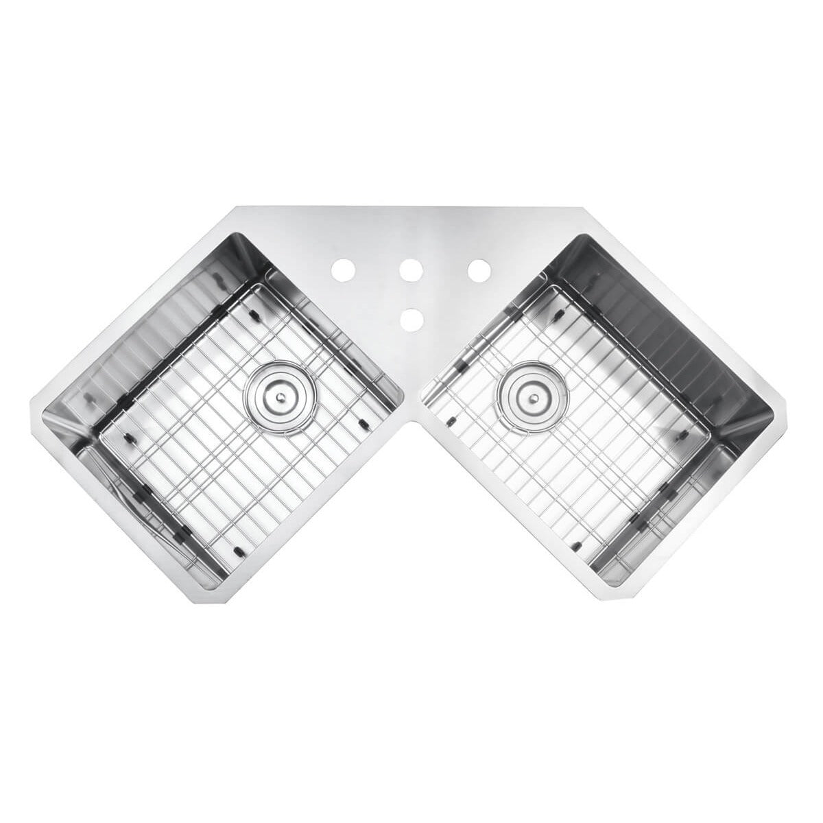 Ruvati RVH8400 Stainless Steel Undermount Sink, 21 5/8" x 43", Silver - photo 2