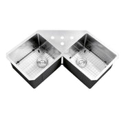 Ruvati RVH8400 Stainless Steel Undermount Sink, 21 5/8" x 43", Silver - photo 3