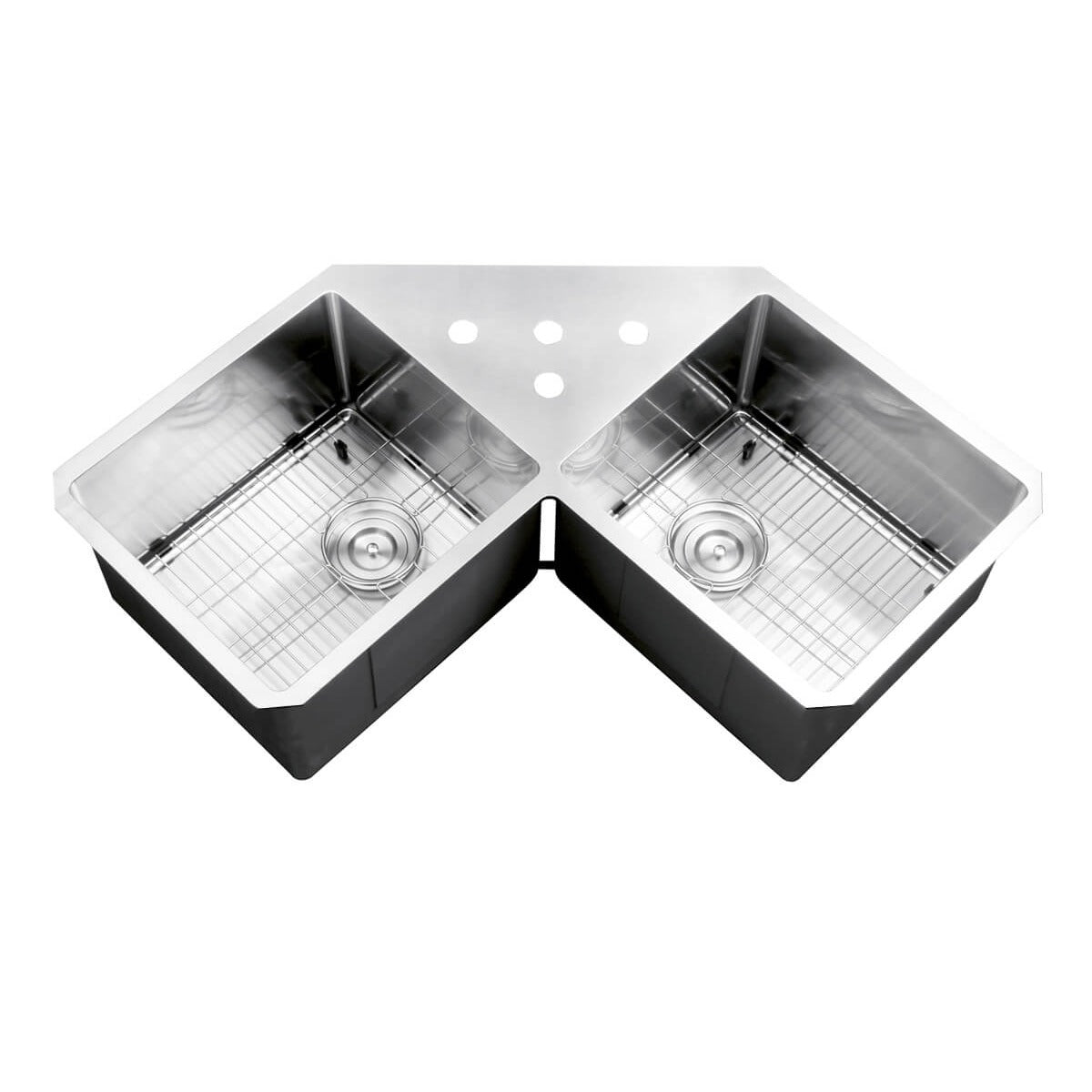 Ruvati RVH8400 Stainless Steel Undermount Sink, 21 5/8" x 43", Silver - photo 3