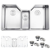 Ruvati RVH8500 Stainless Steel Undermount Sink, 19 5/8" x 35", Silver - Default Title