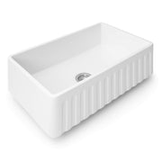 Ruvati Fireclay Sink, 20" Wide, White - photo 4