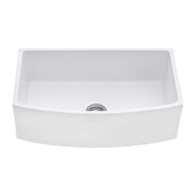 Ruvati RVL2398WH Fireclay Farmhouse Sink, 19 1/2" x 33", White - photo 3
