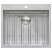 Ruvati RVU6015 Stainless Steel Drop-In Sink, 22" x 25", Silver - photo 2