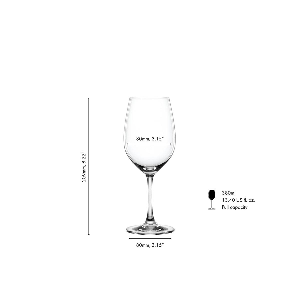 Spiegelau 4098002 Winelovers Crystal White Wine Glass, 12.75 oz., Clear, 12/Case - Default Title