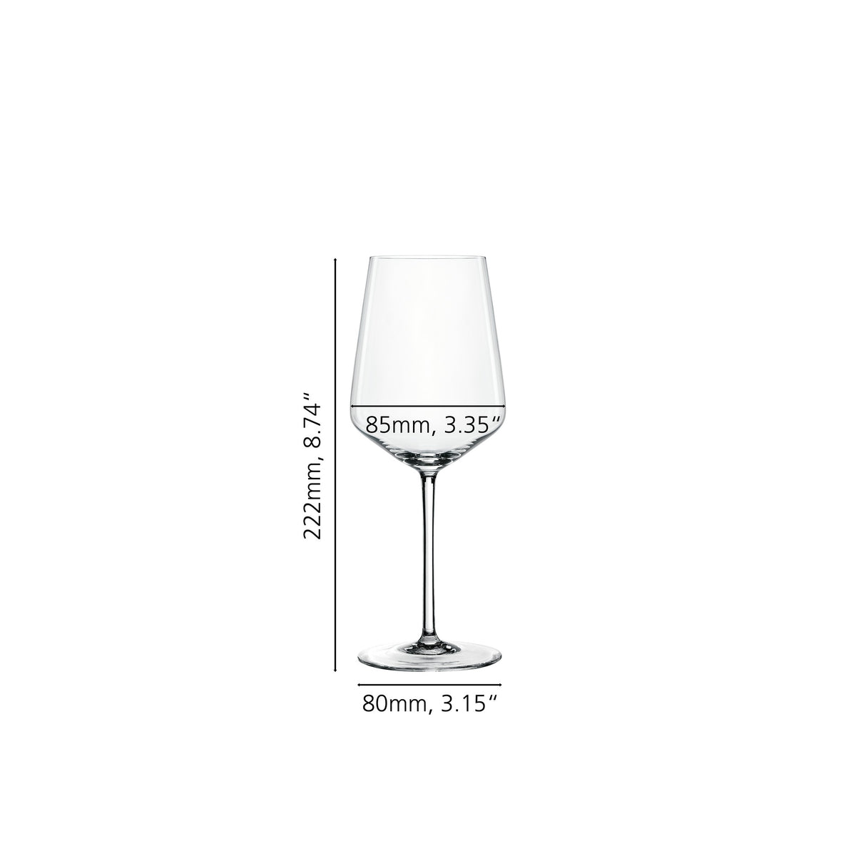 Spiegelau 4678002 Style Crystal White Wine Glass, 15 oz., Clear, 12/Case - Default Title