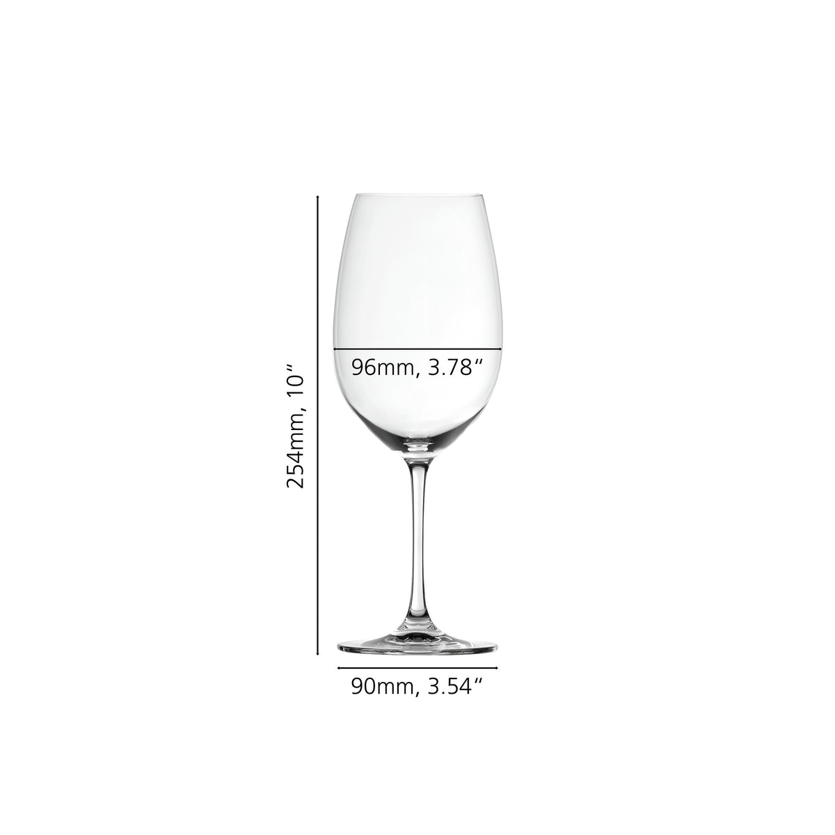 Spiegelau 4728035 Salute Crystal Wine Glass, 24 oz., Clear, 12/Case - Default Title