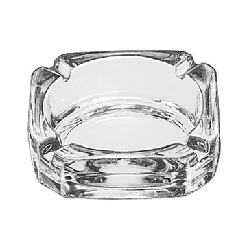 Libbey 5143 Glass Ashtray, 3 3/4" x 3 3/4", Clear, 36/Case - Default Title