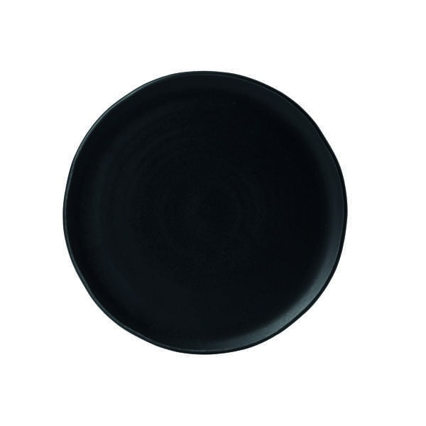 Dudson Evo Origins Stoneware Plate Arc Cardinal, 10" Diameter, 12/Case - Black