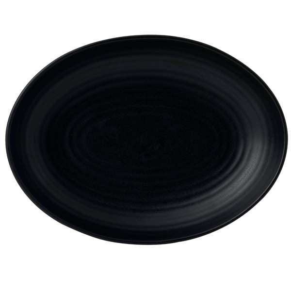 Dudson Evo Origins Stoneware Bowl Arc Cardinal, 38.75 oz., 12/Case - Black