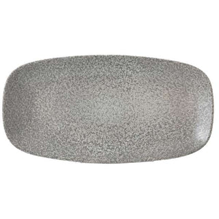 Dudson EO355 Evo Origins China Plate Arc Cardinal, 7 3/8" x 13 7/8", Gray, 6/Case - Default Title