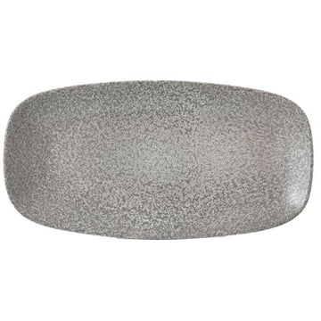 Dudson EO355 Evo Origins China Plate Arc Cardinal, 7 3/8" x 13 7/8", Gray, 6/Case - Default Title