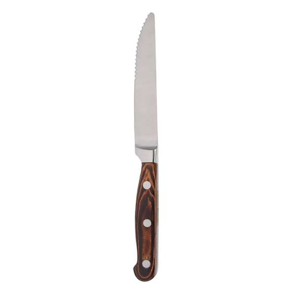 Chef & Sommelier Regal Steak Knife, 4 5/8" Long, Silver, 12/Case - Rounded