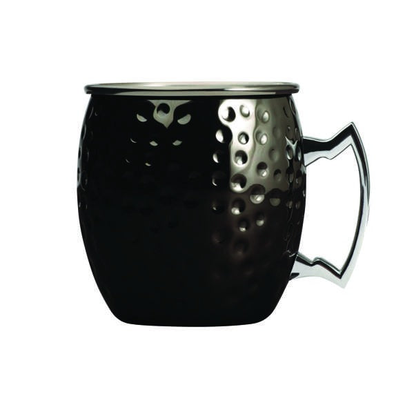 Arcoroc Stainless Steel Arc Cardinal, 16 oz., Black, 12/Pack - Hammered