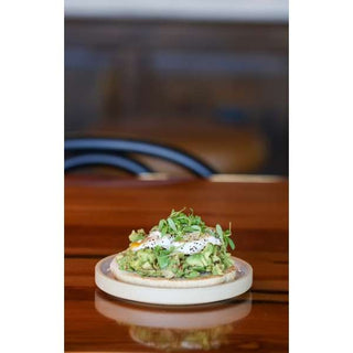Chef & Sommelier Geode Stoneware Plate Arc Cardinal - White