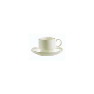 Chef & Sommelier Infinity Bone China Cup Arc Cardinal, White, 24/Case - 3.5 oz.