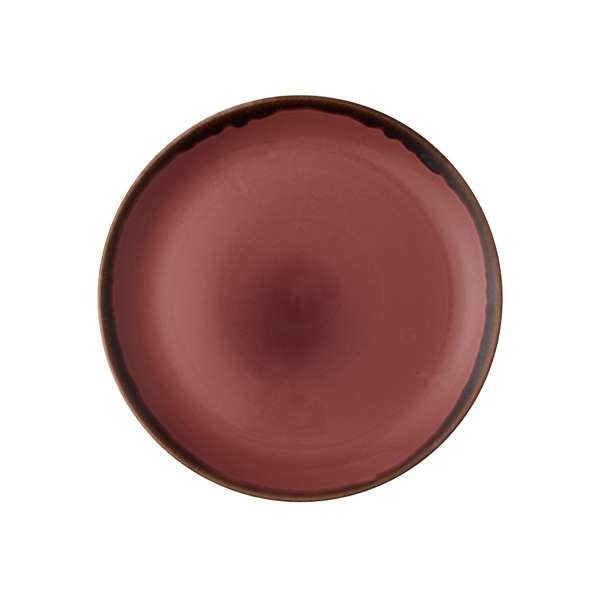 Dudson Harvest China Plate Arc Cardinal, 11 1/4" Diameter, 12/Case - Plum