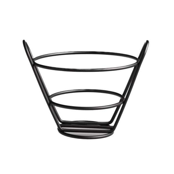 Arcoroc FP316 Stainless Steel Arc Cardinal, 5 1/4" x 4 1/2", Black, 24/Case - Default Title