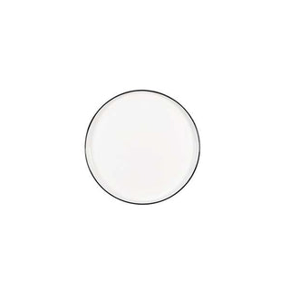 Chef & Sommelier Selene China Plate Arc Cardinal, 9" Diameter, 10/Case - Black White