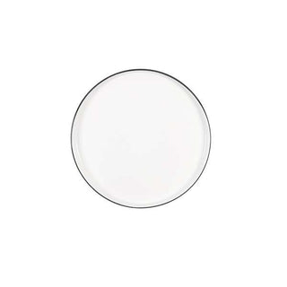 Chef & Sommelier Selene China Plate Arc Cardinal, 10 1/2" Diameter, 8/Case - Black White