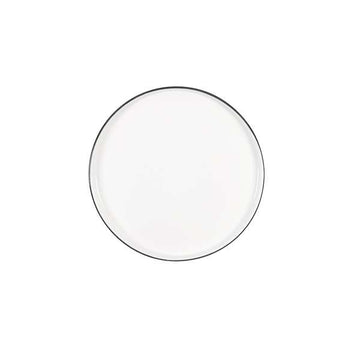 Chef & Sommelier Selene China Plate Arc Cardinal, 10 1/2" Diameter, 8/Case - Black White