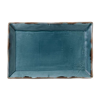 Dudson Harvest China Platter Arc Cardinal, 7 1/2" x 11 1/4", 6/Case - Blue