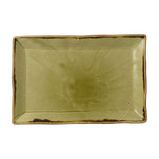 Dudson Harvest China Platter Arc Cardinal, 9" x 13 1/4", 6/Case - Green