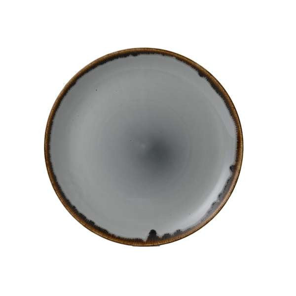 Dudson Harvest China Plate Arc Cardinal, 11 1/4" Diameter, 12/Case - Gray