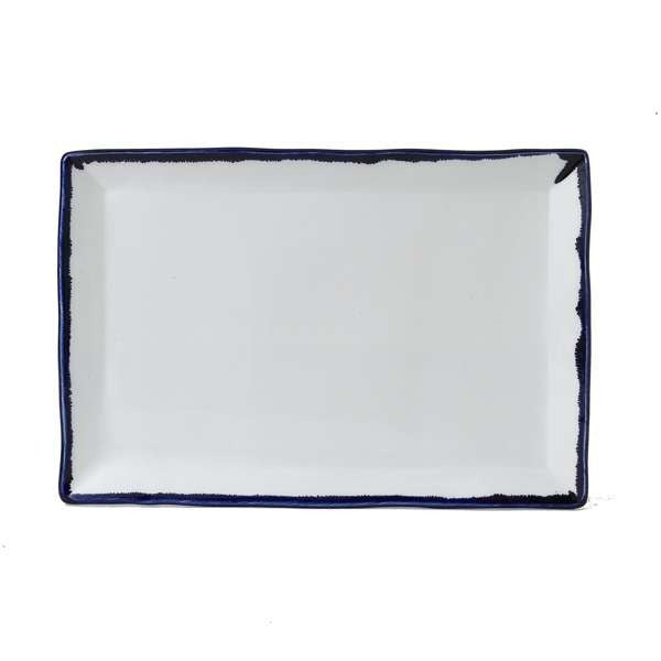 Dudson Harvest China Platter Arc Cardinal, 9" x 13 1/4", 6/Case - Ink