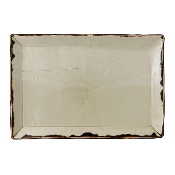 Dudson Harvest China Platter Arc Cardinal, 9" x 13 1/4", 6/Case - Linen