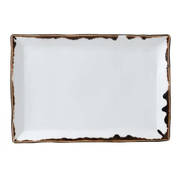 Dudson Harvest China Platter Arc Cardinal, 7 1/2" x 11 1/4", 6/Case - Natural