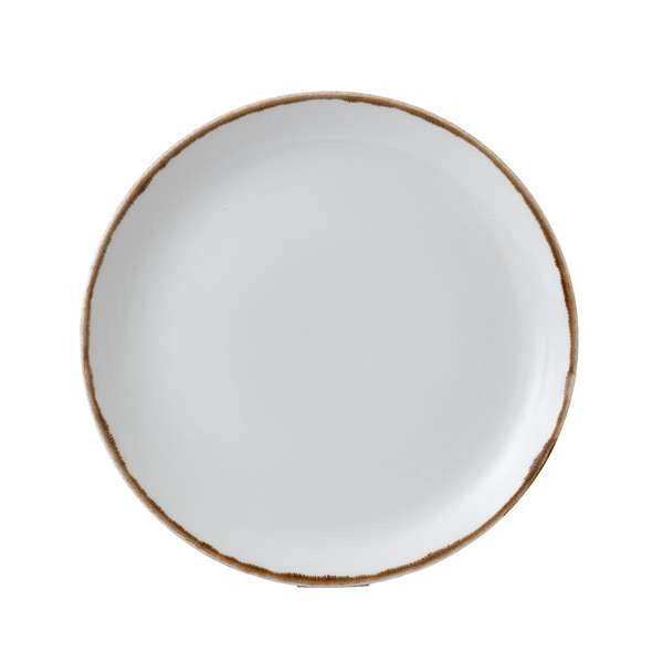 Dudson Harvest China Plate Arc Cardinal, 11 1/4" Diameter, 12/Case - Natural Round