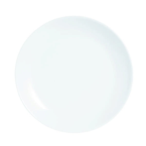 Arcoroc N9362 Evolutions Glass Plate Arc Cardinal, 7 1/4" Diameter, White, 24/Case - Default Title