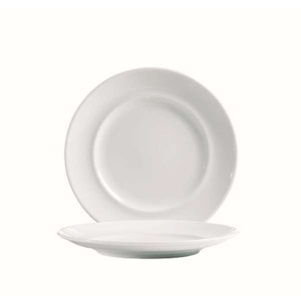 Arcoroc Rondo Porcelain Plate Arc Cardinal, White - 9 7/8"