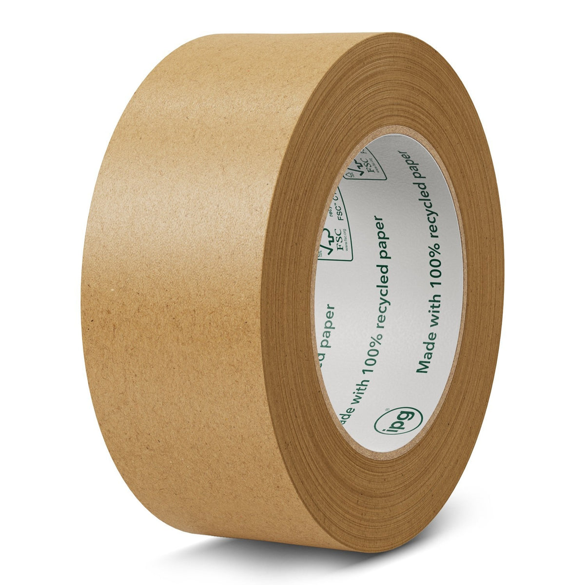 IPG 100E.72 Kraft Paper Tape, 2.88" 72 Millimeters x 55 Meters 60 1/8 Yards - 24/Case
