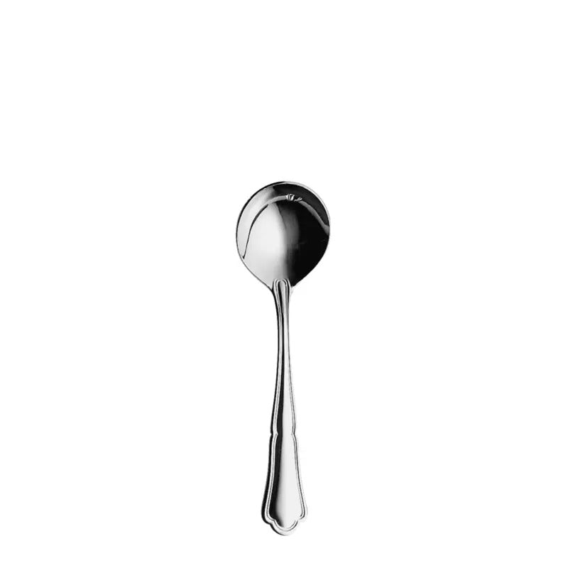 Hepp 01.0043 Chippendale Stainless Steel Table Fork, Silver, 12/Case - 6 7/8"