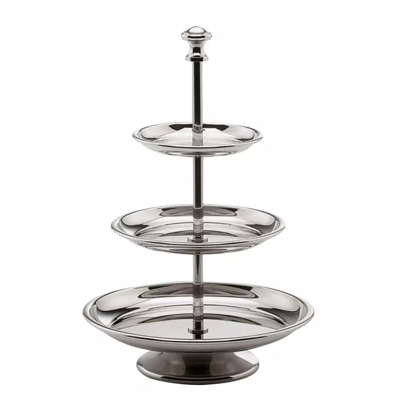 Hepp 12.2269.2130 Excellent Stainless Steel Pastry Stand, 8 3/8" Diameter, Silver - Default Title