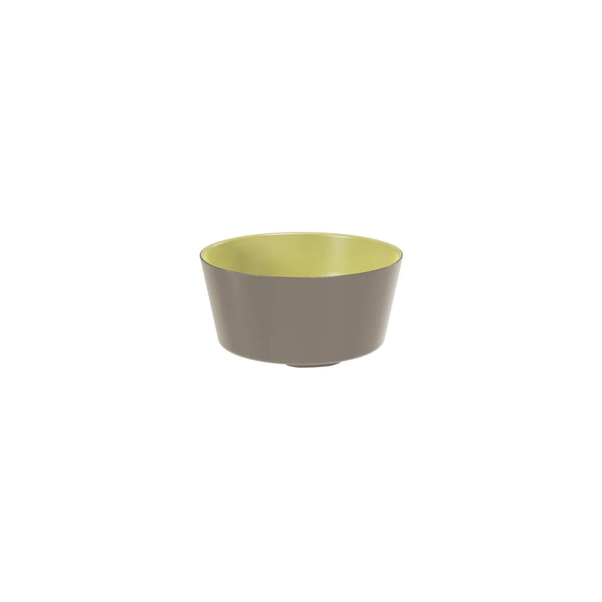 Dalebrook from Global Tableware Collective Mayfair Melamine Bowl, 17 oz., 8/Case - Gray Yellow