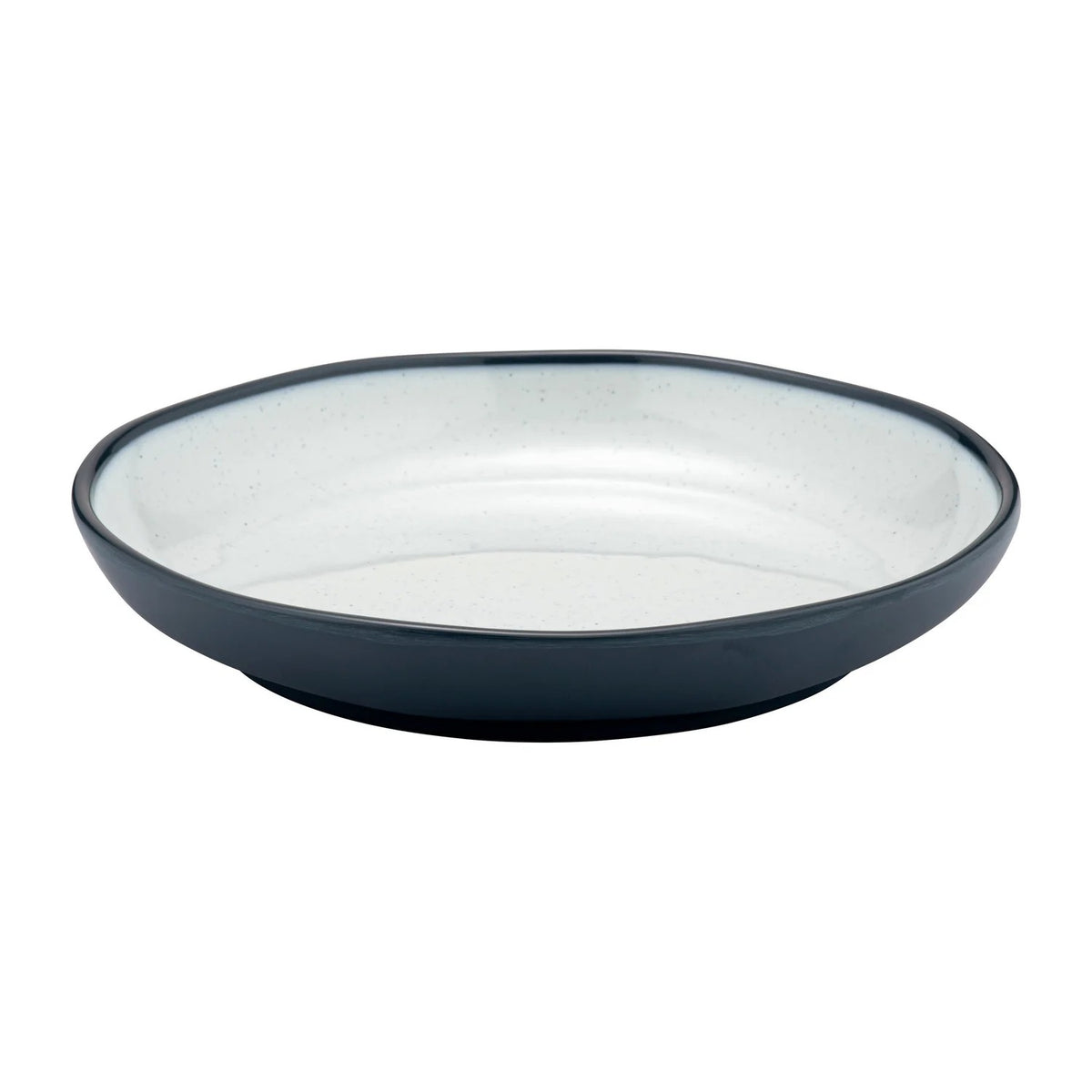 Dalebrook from Global Tableware Collective Marl Blue Melamine Plate, 11" Diameter, 12/Case - Blue White