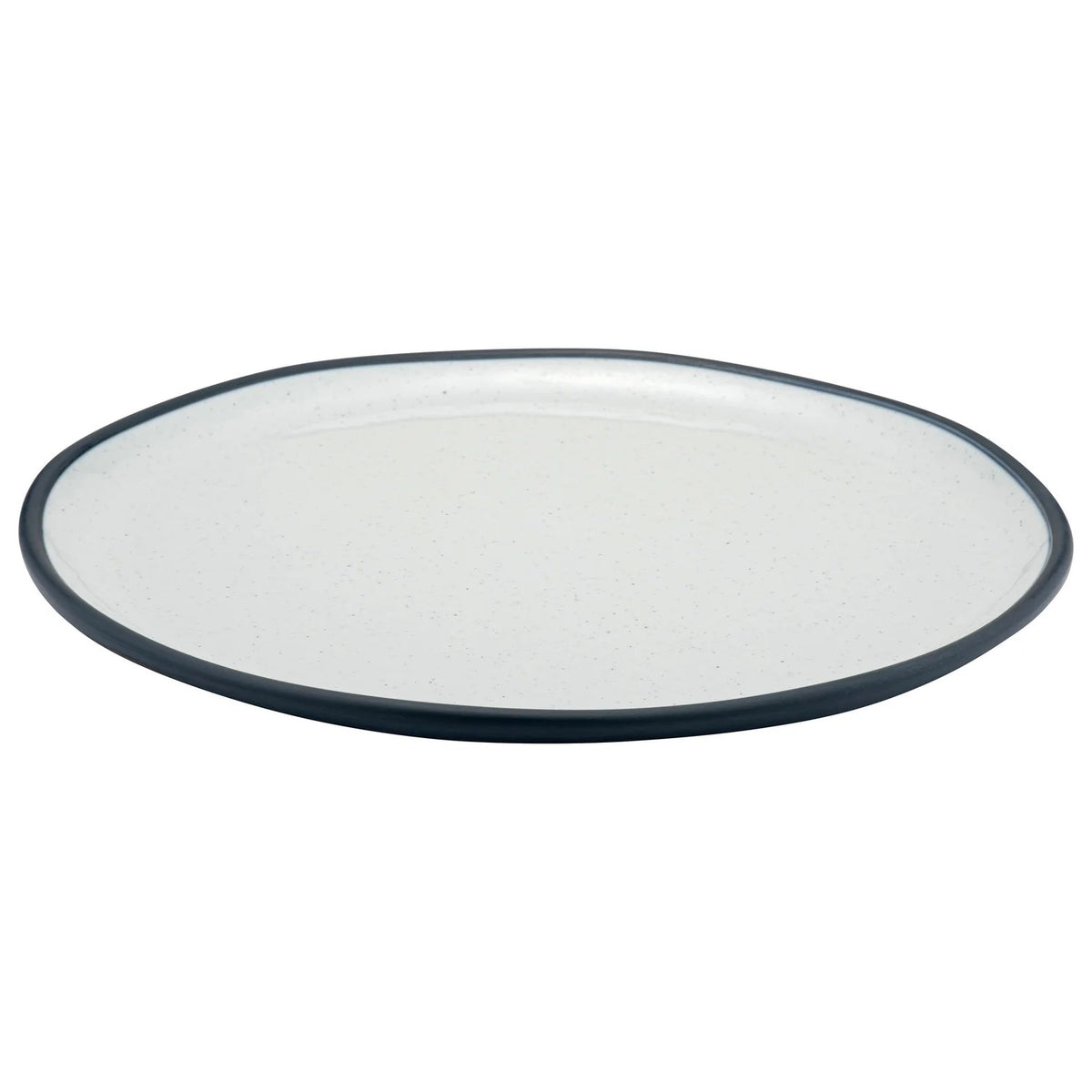 Dalebrook from Global Tableware Collective Marl Melamine Plate, 15 5/16" Diameter, 6/Case - White