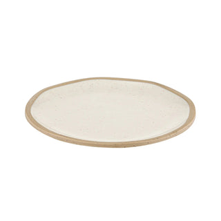 Dalebrook from Global Tableware Collective Marl Melamine Plate, 6" Diameter, 24/Case - Beige Bone-Cream White