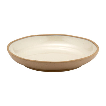 Dalebrook from Global Tableware Collective Marl Blue Melamine Plate, 11" Diameter, 12/Case - Beige Bone-Cream White