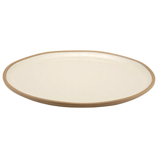 Dalebrook from Global Tableware Collective Marl Melamine Plate, 15 5/16" Diameter, 6/Case - Beige Bone-Cream White