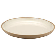Dalebrook from Global Tableware Collective Marl Blue Melamine Plate, 15 5/16" Diameter, 6/Case - Beige Bone-Cream White