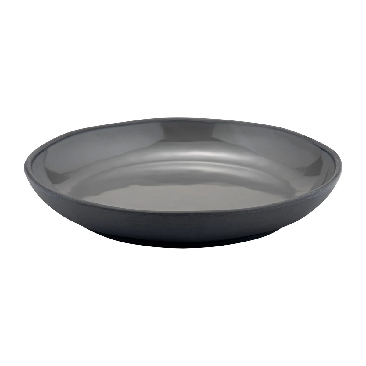 Dalebrook from Global Tableware Collective Marl Blue Melamine Plate, 11" Diameter, 12/Case - Gray
