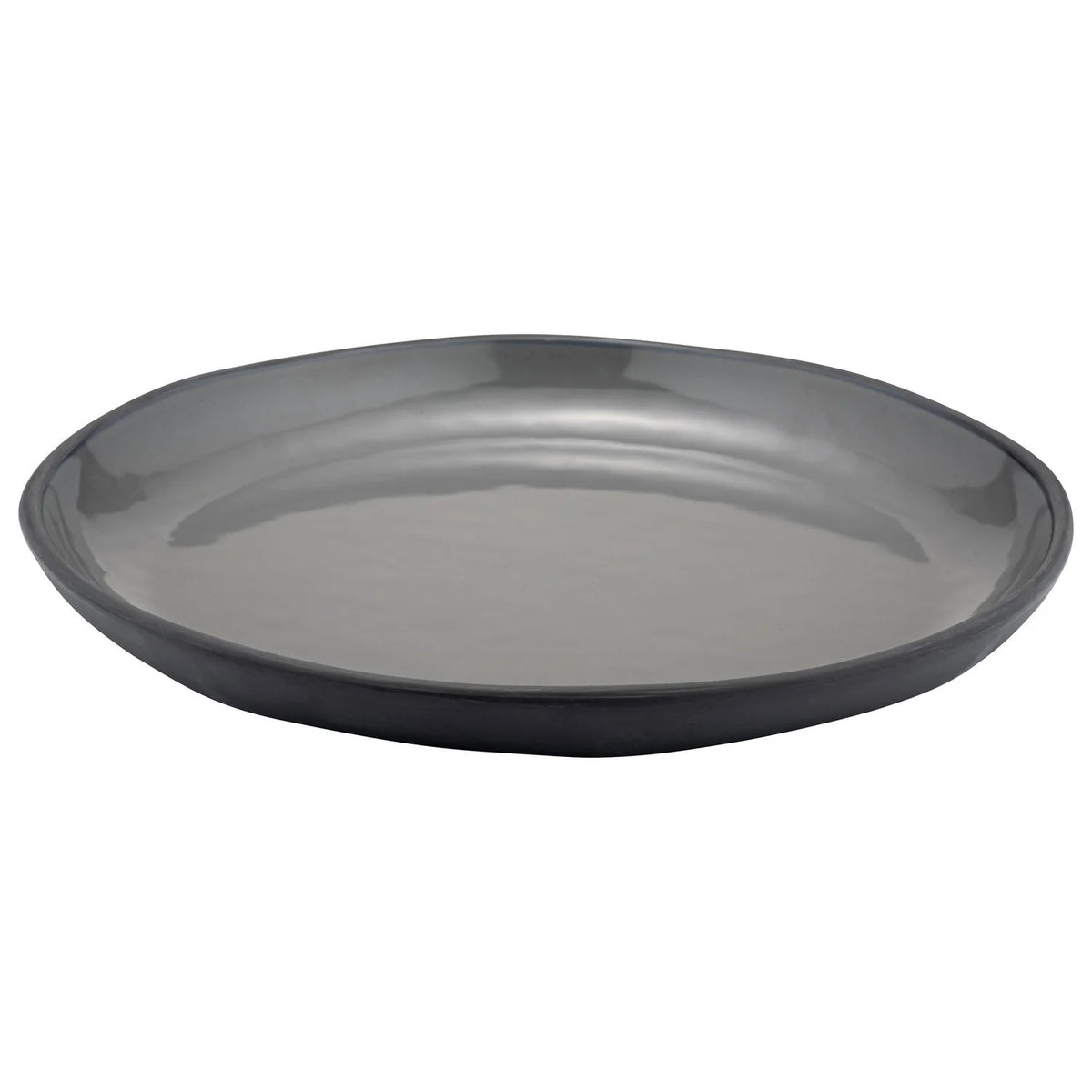 Dalebrook from Global Tableware Collective Marl Blue Melamine Plate, 15 5/16" Diameter, 6/Case - Gray