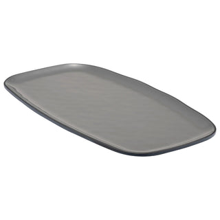 Dalebrook from Global Tableware Collective TGY4609 Marl Melamine Plate, 7 1/2" x 14", Gray, 12/Case - Default Title