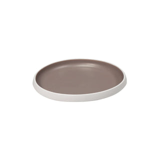 Dalebrook from Global Tableware Collective Trafalgar Melamine Plate, 1.4 oz., 6/Case - Brown White