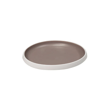 Dalebrook from Global Tableware Collective Trafalgar Melamine Plate, 1.4 oz., 6/Case - Brown White