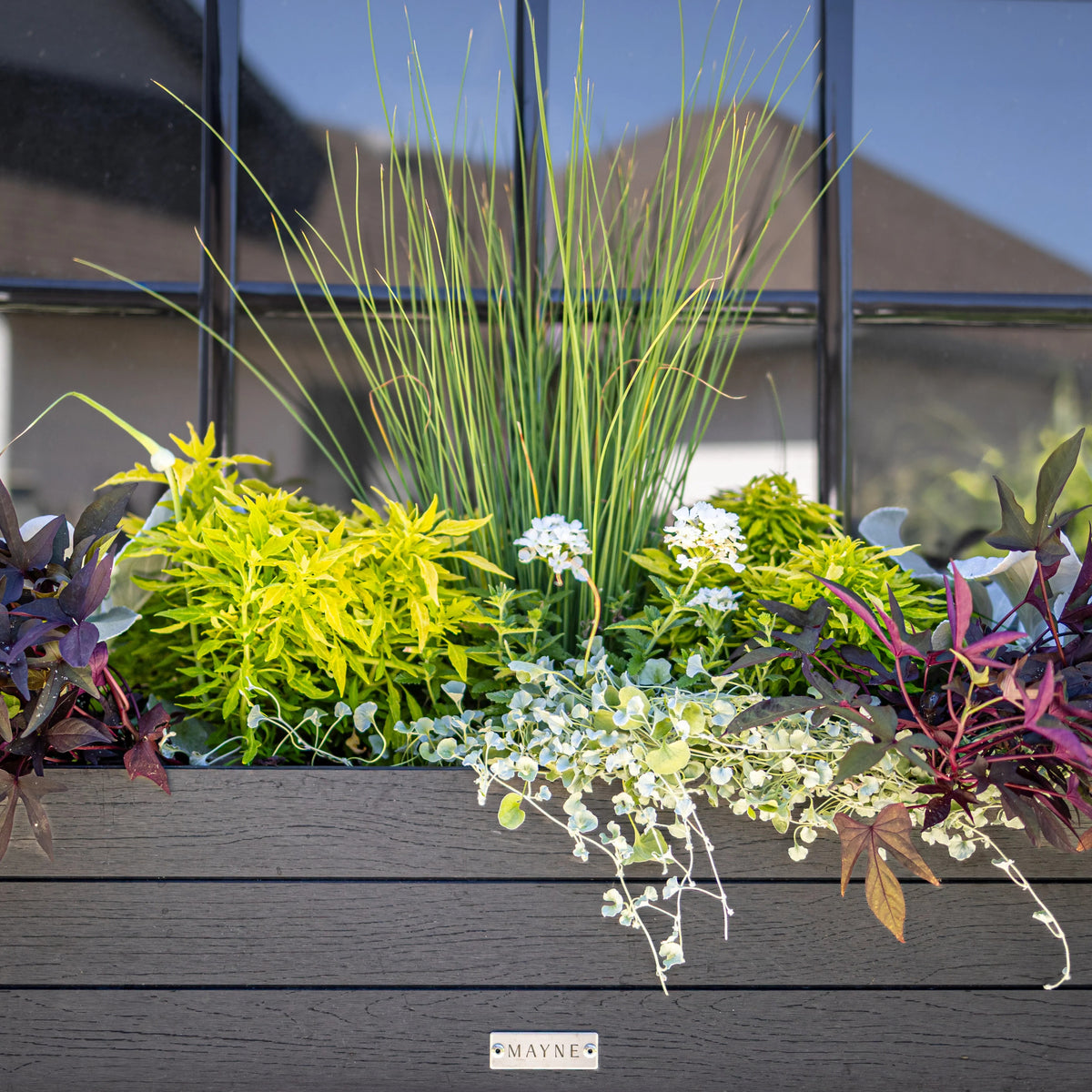 Mayne Horizon Vinyl Window Box, 10" Wide, Gray - photo 8