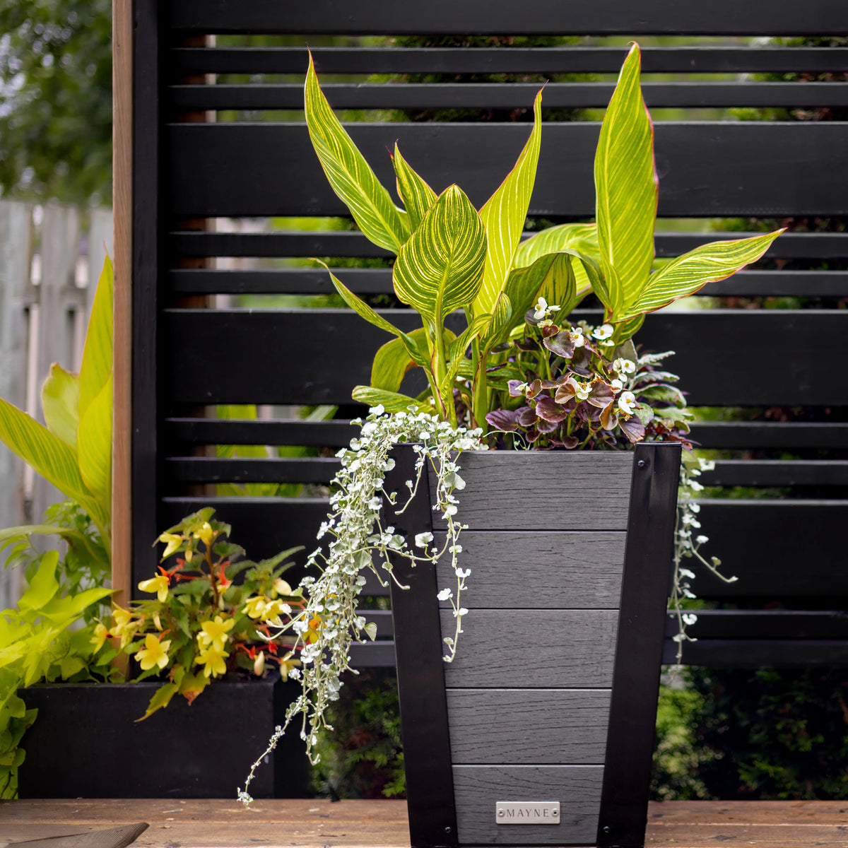 Mayne Horizon Vinyl Planter, Gray - photo 4
